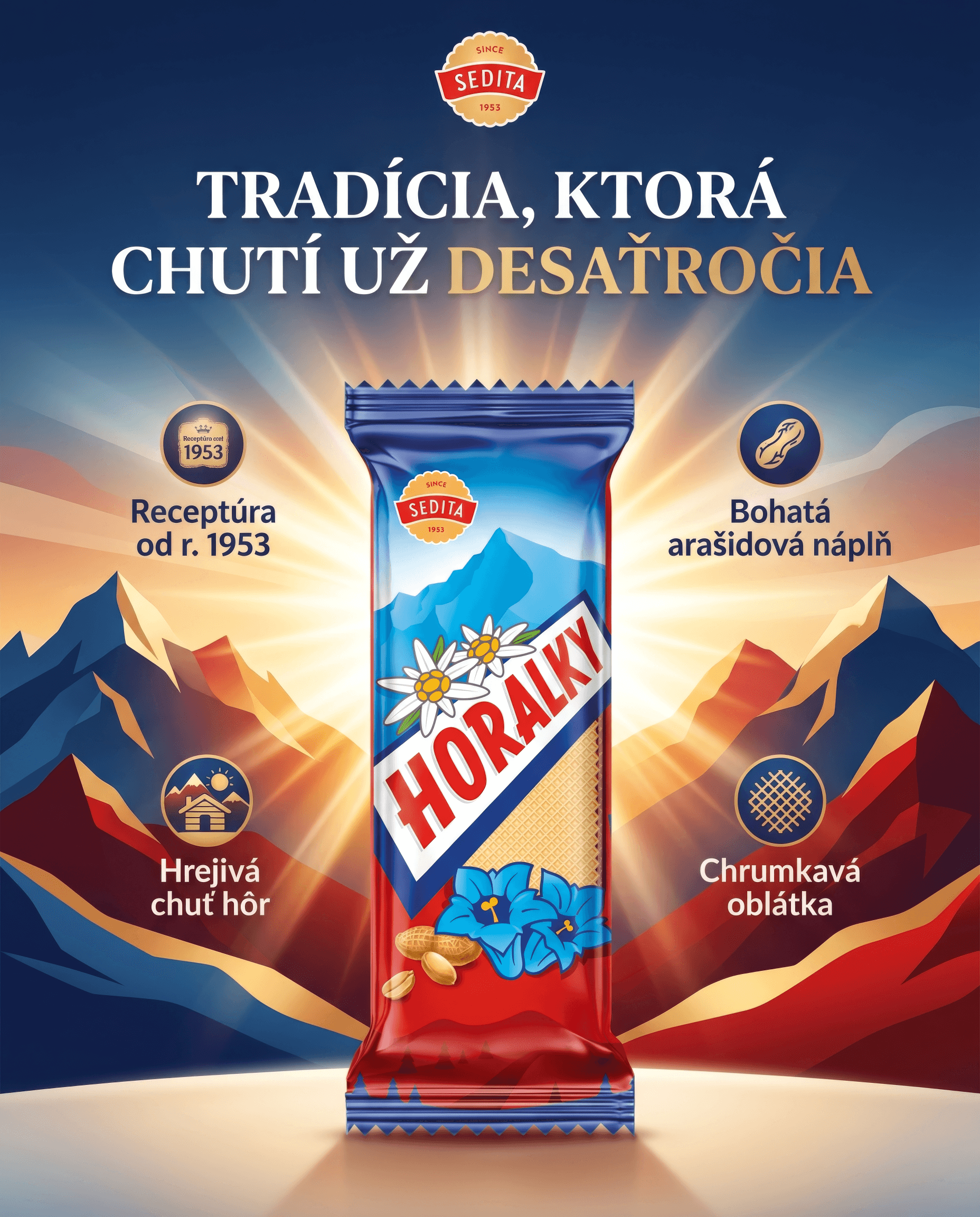 Horalky · prémiový brand vizuál s horami